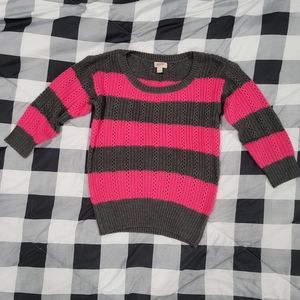 Juniors Arizona Jean's 3/4 sleeve sweater,  Size Large